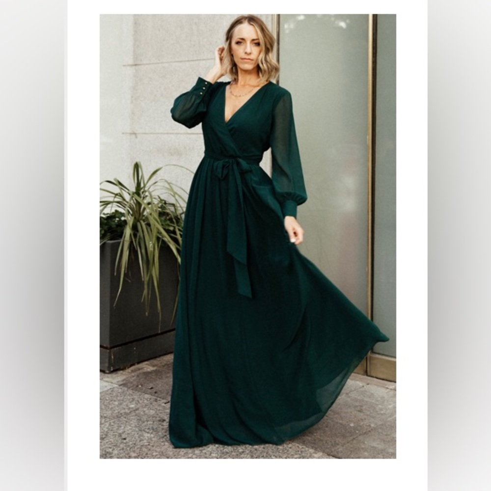 Lydia Maxi Dress | Hunter Green - L
